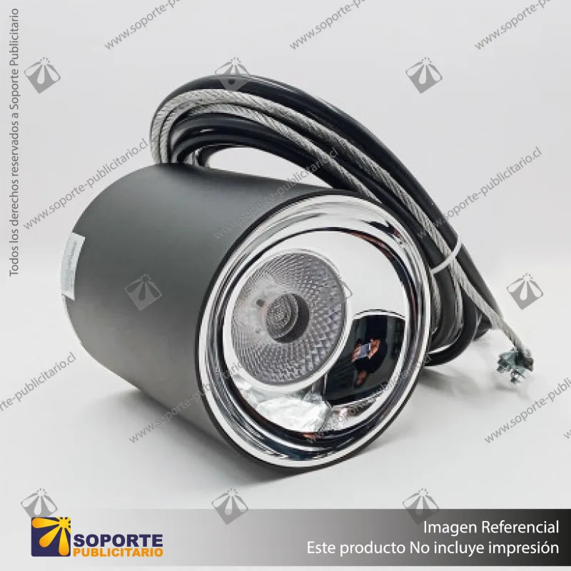 LYON - FOCO LED BASE COLGANTE TRIFASICO COB 35W 3000K NEGRO 36
