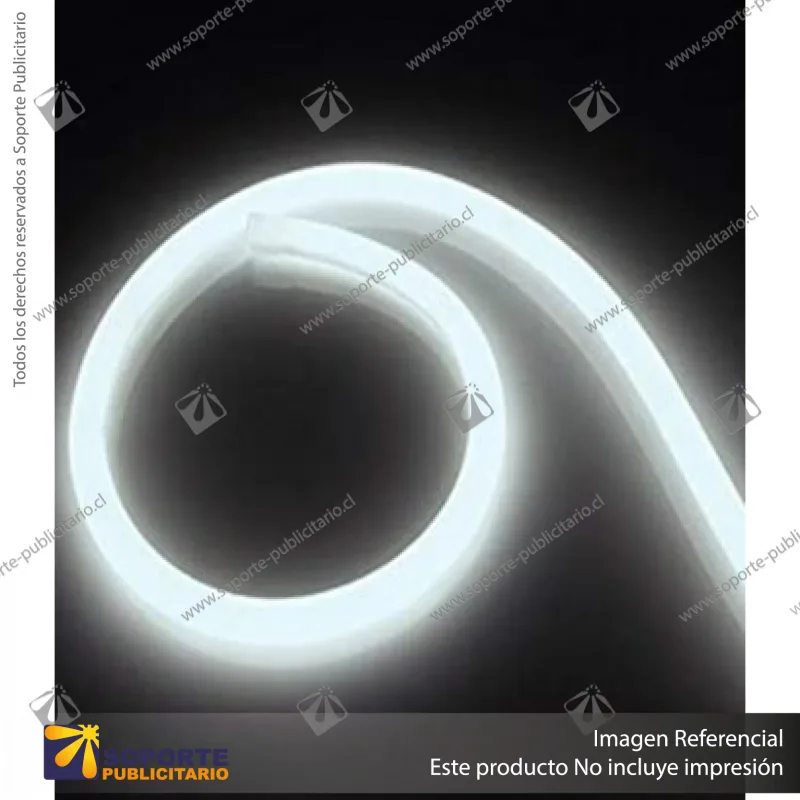 NEON FLEXIBLE DIAMETRO 14 MM BLANCO FRIO 5 MTS