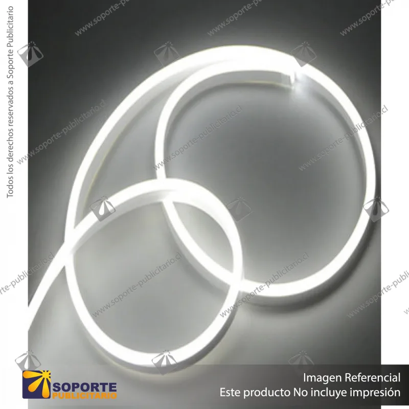 NEON FLEXIBLE 16X8 MM BLANCO FRIO 5 MTS
