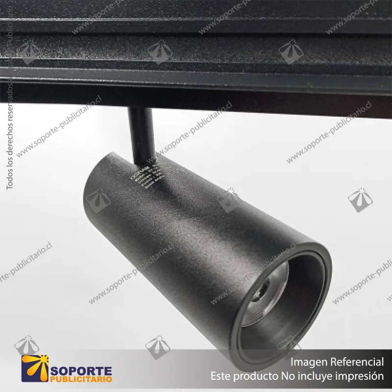 MONACO-FOCO TRACK LIGHT MAGNETICO CUERPO NEGRO 10W 48V 3000K