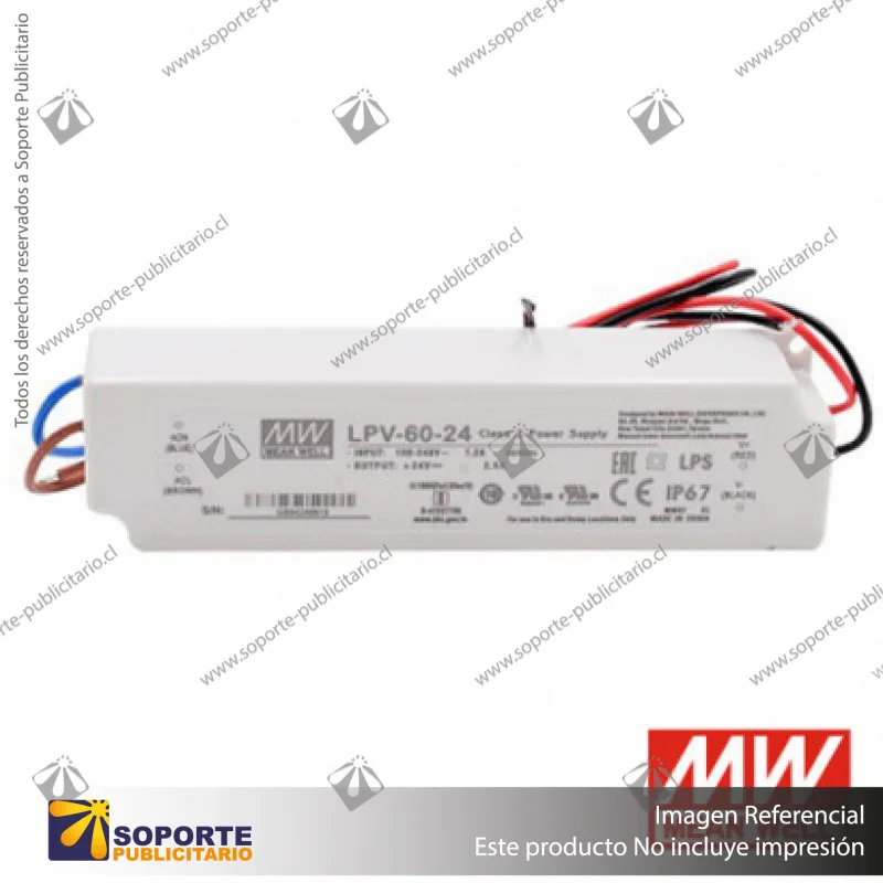 FUENTE DE PODER 60W 24 LPV