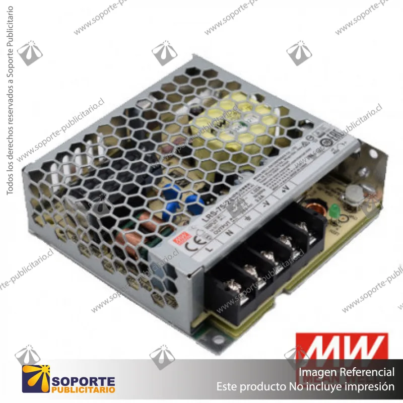 FUENTE DE PODER MEAN WELL 75W 24V LRS