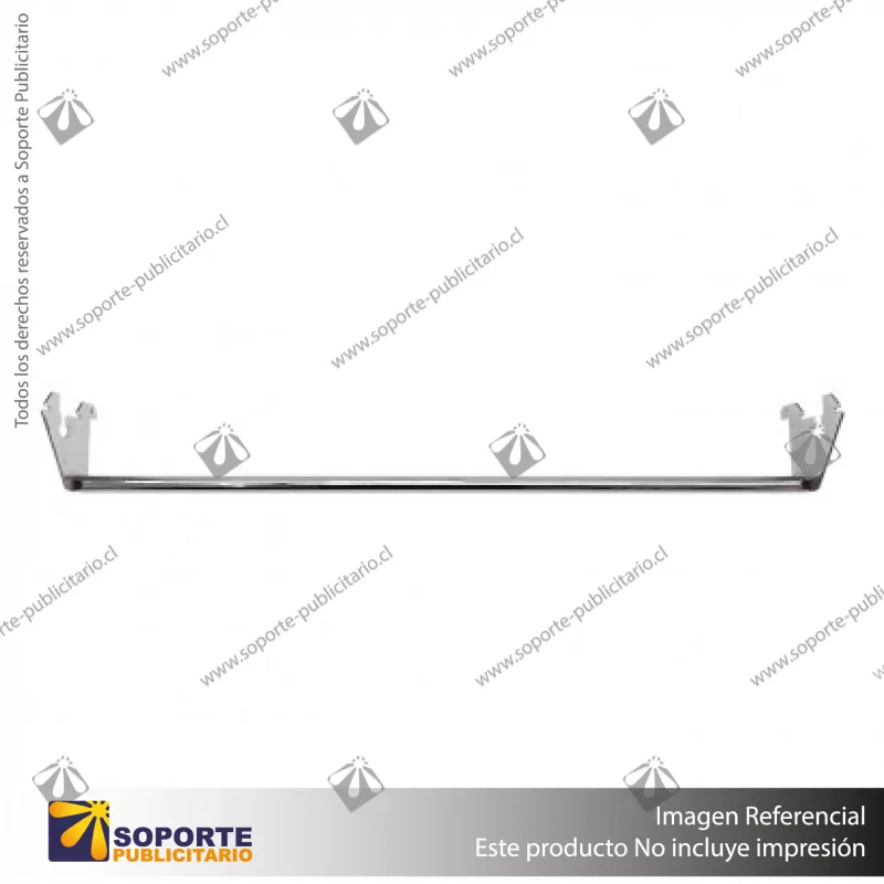 MAGNA BARRA DE CARGA OVAL EJE 640 MM RETORNO 7 CM CROMADO