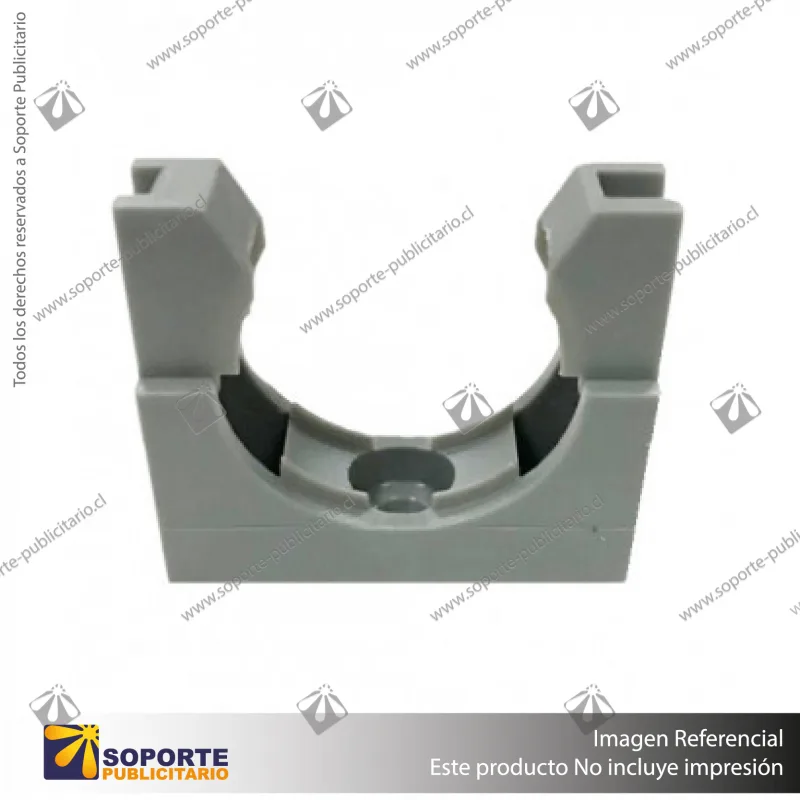 ABRAZADERA PARA TUBO GRIS 16 MM
