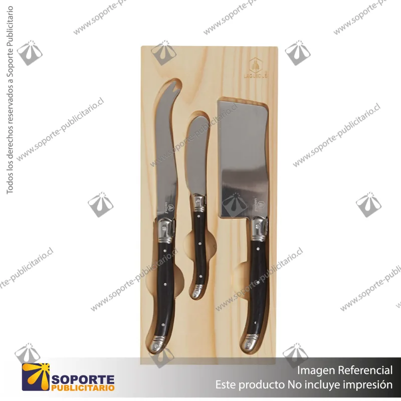 SET DE QUESO X3 LAGUIOLE/NEGRO/NEGRO