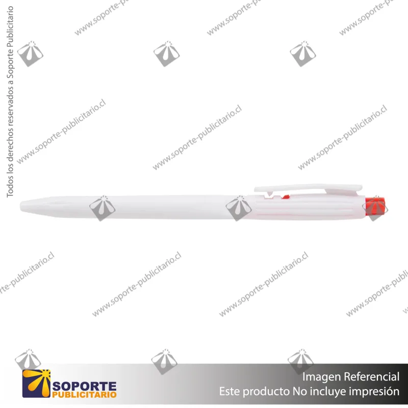 BOLIGRAFO NOLAN/BLANCO/ROJO