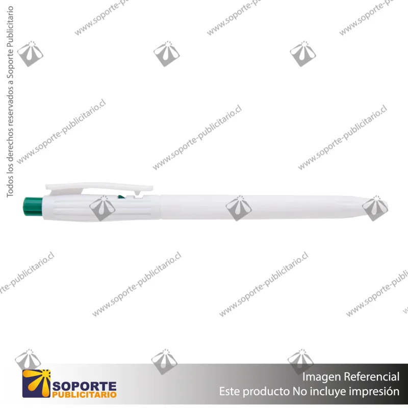 BOLIGRAFO NOLAN/BLANCO/VERDE