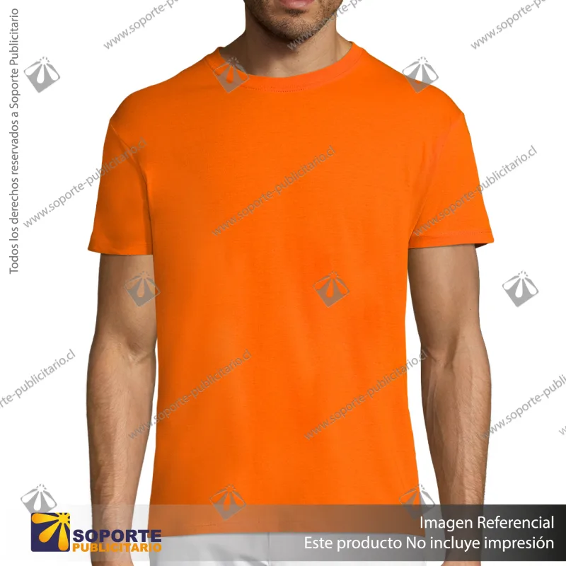 POLERA PIONEER HOMBRE/L/NARANJO