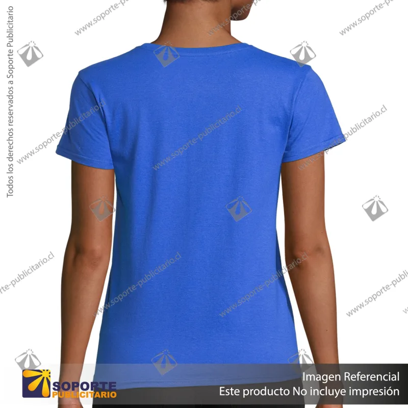 POLERA PIONEER MUJER/L/AZULINO