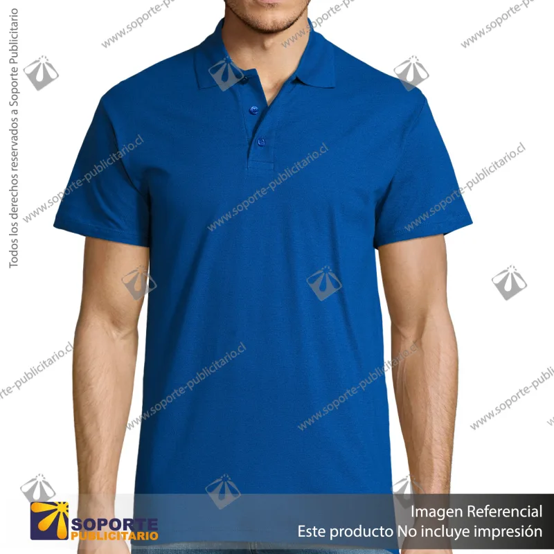 POLERA CON CUELLO SUMMER II/XS/AZULINO