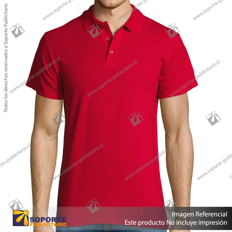 POLERA CON CUELLO SUMMER II/S/ROJO