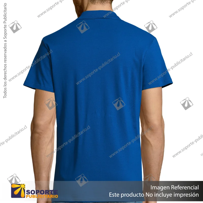 POLERA CON CUELLO SUMMER II/L/AZULINO