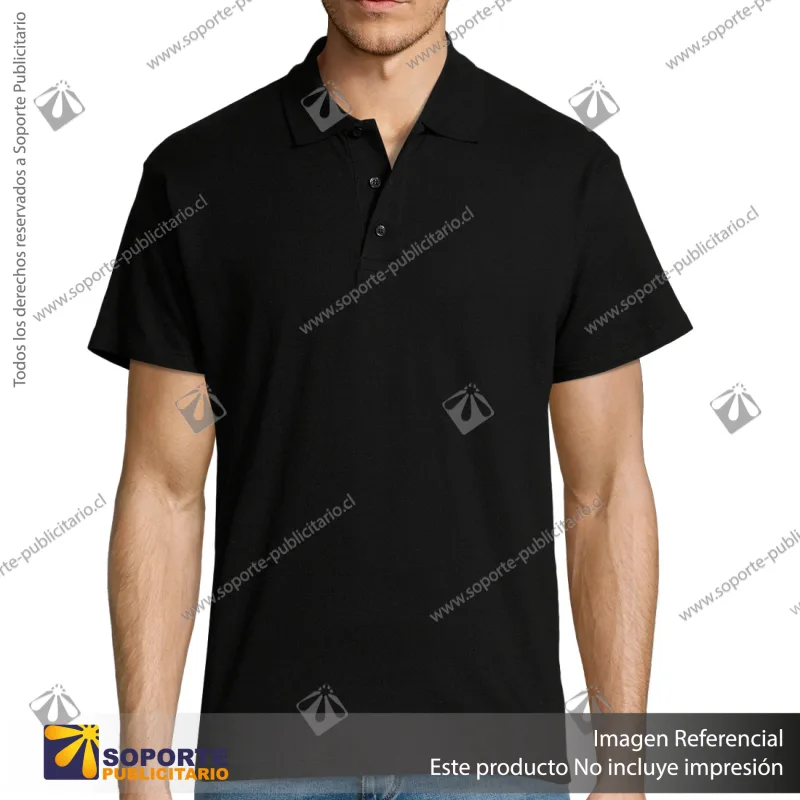 POLERA CON CUELLO SUMMER II/L/NEGRO