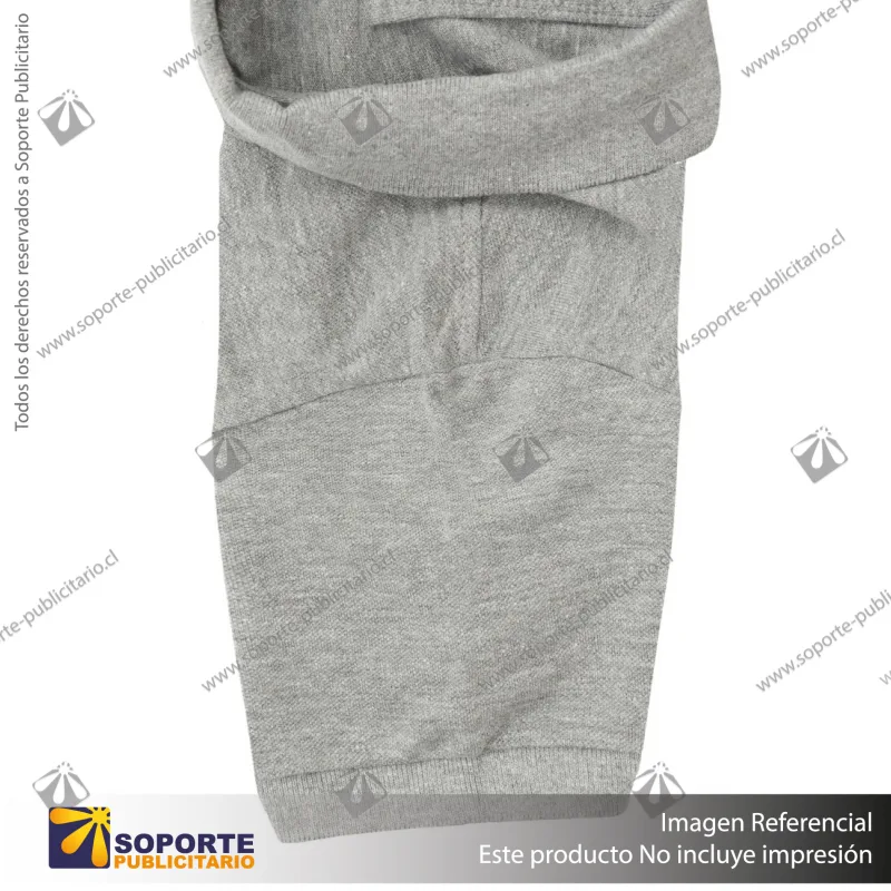 POLERA CON CUELLO PASSION/M/GRIS CLARO