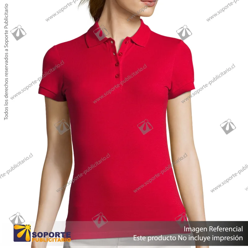 POLERA CON CUELLO PASSION/M/ROJO