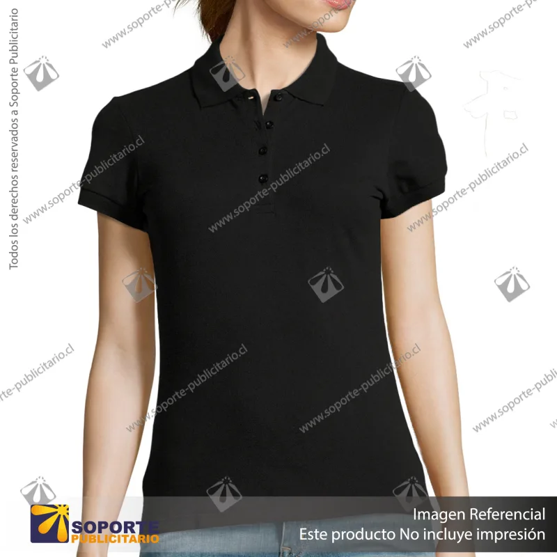 POLERA CON CUELLO PASSION/S/NEGRO