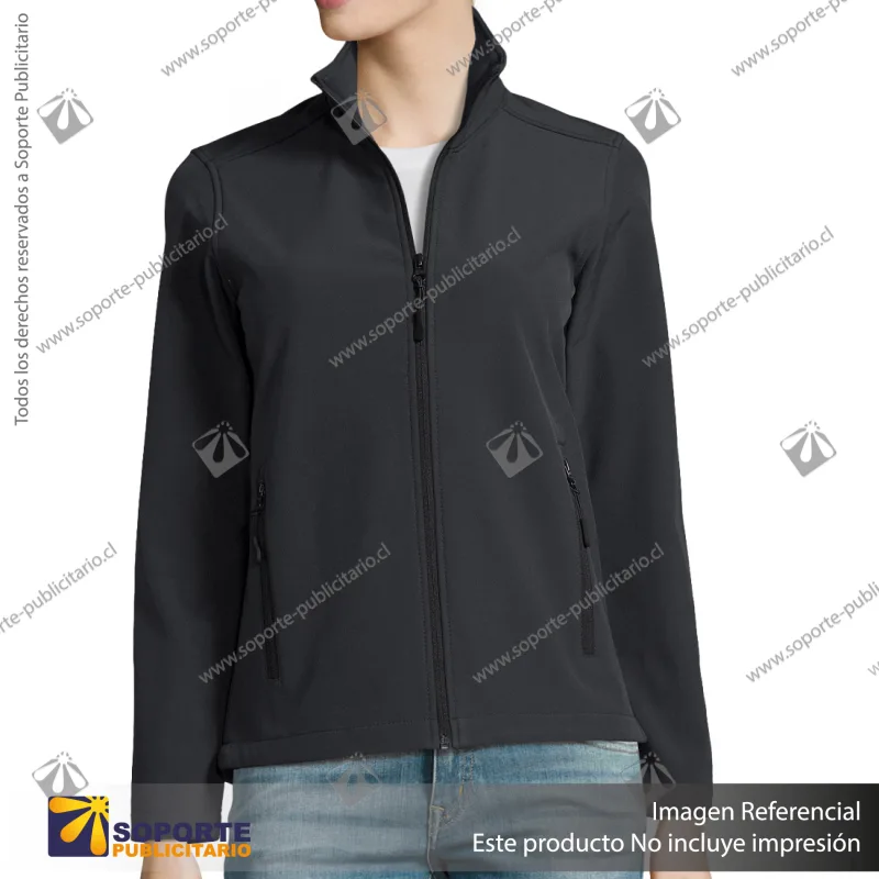 CHAQUETA SOFTSHELL RACE MUJER/S/NEGRO