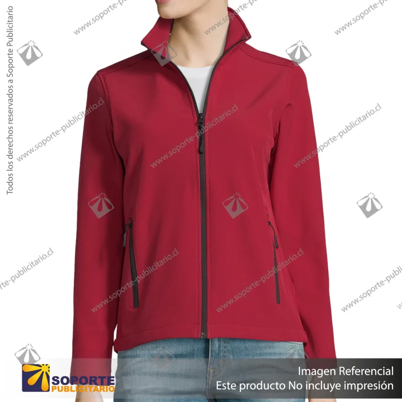 CHAQUETA SOFTSHELL RACE MUJER/XL/ROJO