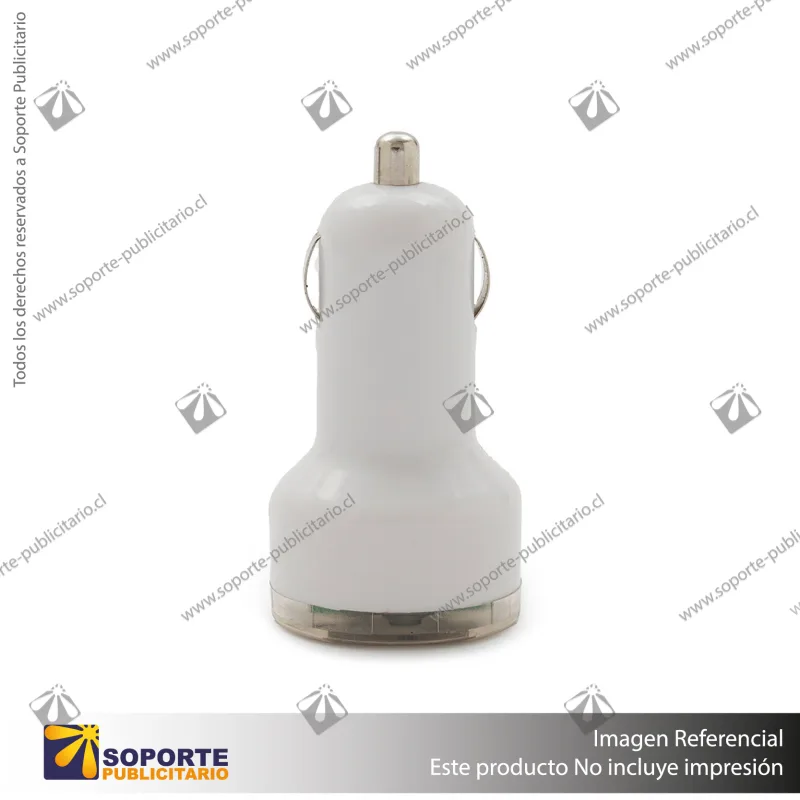 USB CAR CHARGER/BLANCO/BLANCO