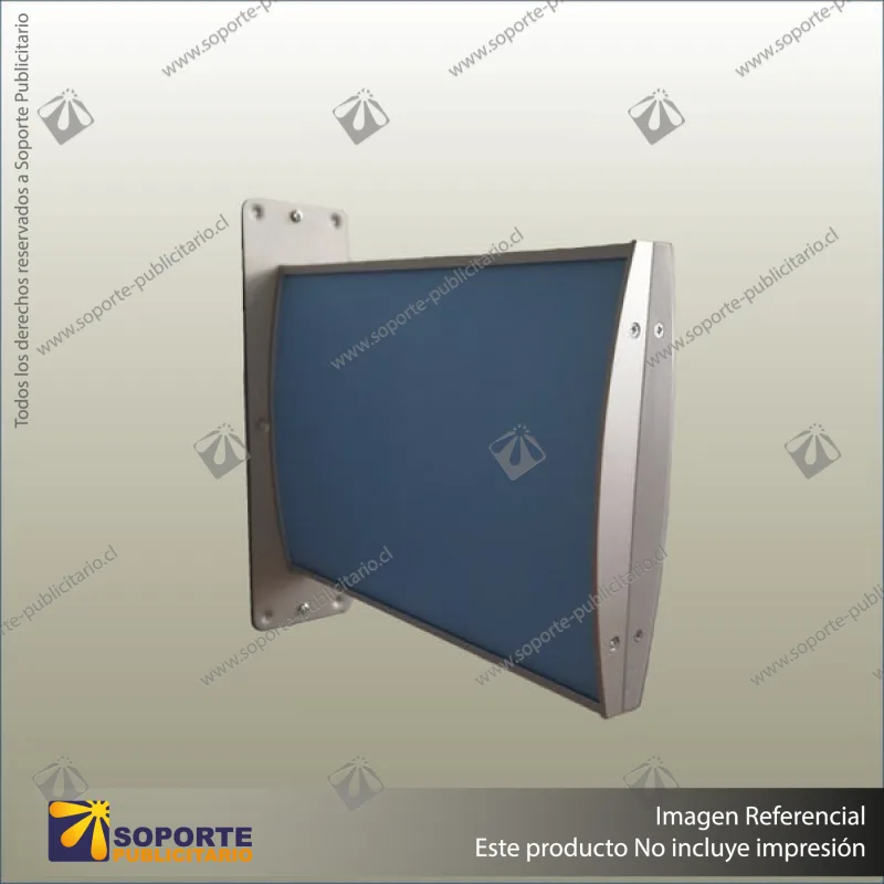 RADIUS SIGN FRAME - WALL MOUNTED DOUBLE-SIDED DISPLAY