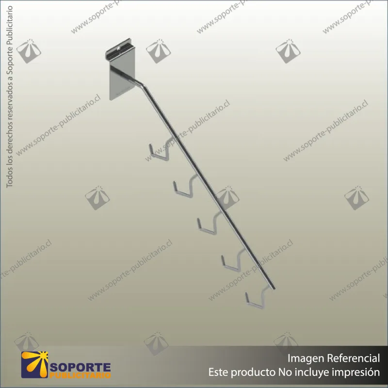 WATERFALL DISPLAY BRACKET: 5 HOOKS