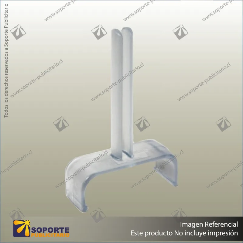 3MM CARD & SIGN HOLDER CLIP - 60MM WIDE GONDOLAS