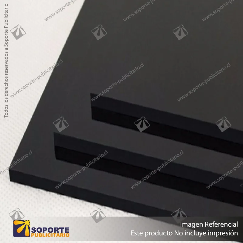 PLANCHA ACRILICA NEGRO - 2450 MM - 1850 MM - 3 MM