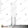 BIOMBO SEPARADOR AMBIENTES PA 10 MM SIN MARCO 70*200 CMS COLOR OPAL CON TOPES REGULABLES, foto 1