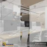 BIOMBO SEPARADOR AMBIENTES PA 10 MM SIN MARCO 70*200 CMS COLOR OPAL CON TOPES REGULABLES, foto 2