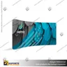 PANEL PUBLICITARIO TUBO TEXTIL CURVO 420*230 CMS + CARRO BASICO + FOCOS HALOGENO, foto 2