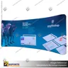 PANEL PUBLICITARIO TUBO TEXTIL CURVO 600*230 CMS + CARRO BASICO + FOCOS HALOGENO, foto 1