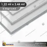 PLANCHA PVC SOPORTE PUBLICITARIO TIPO TROVICEL BLANCA 2MM 0.55 DENSIDAD 1.22X2.44 MTS - CAJA 15 UNID, foto 1