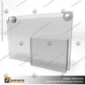 PORTA FOLLETO EN PORTA GRAFICA ACRILICO A5 (14.8*21 CMS) FORMATO MURO HORIZONTAL 1.5 MM, foto 2
