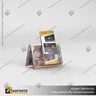 PORTA FOLLETO EN PORTA GRAFICA ACRILICO A6 (10.5*14.8 CMS) FORMATO A HORIZONTAL 1.5 MM, foto 1