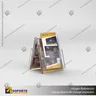 PORTA FOLLETO EN PORTA GRAFICA ACRILICO A6 (10.5*14.8 CMS) FORMATO A VERTICAL 1.5 MM, foto 1