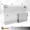 PORTA GRAFICA ACRILICO CON TARJETERO A5 (14.8*21 CMS) MURO HORIZONTAL 2 MM + VENTOSAS, foto 2