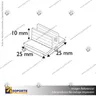 PORTA STOPPER CON ADHESIVO 25*10*25 MM ESPESOR GRAFICA 1-2 MM, foto 9