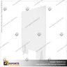 SEPARADOR DE MESON ACRILICO 4 MM 120*58 CMS HORIZONTAL SIN VENTANILLA CON ENSAMBLE ACRILICO, foto 3