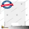 SEPARADOR DE MESON ACRILICO 4 MM 58*80 CMS VERTICAL CON VENTANILLA CON ESCUADRA ABS PARA ARMADO, foto 4