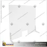 SEPARADOR DE MESON ACRILICO 4 MM 58*80 CMS VERTICAL CON VENTANILLA CON ESCUADRA ABS PARA ARMADO, foto 5