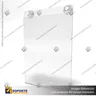 TARJETERO EN PORTA GRAFICA ACRILICO A3 (29.7*42 CMS) FORMATO MURO VERTICAL 2.5 MM, foto 2