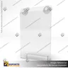 TARJETERO EN PORTA GRAFICA ACRILICO A5 (14.8*21 CMS) FORMATO MURO VERTICAL 1.5 MM, foto 1