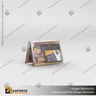 TARJETERO EN PORTA GRAFICA ACRILICO A6 (10.5*14.8 CMS) FORMATO A HORIZONTAL 1.5 MM, foto 1