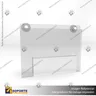 TARJETERO EN PORTA GRAFICA ACRILICO A6 (10.5*14.8 CMS) FORMATO MURO HORIZONTAL 1.5 MM, foto 1