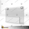 TARJETERO EN PORTA GRAFICA ACRILICO A6 (10.5*14.8 CMS) FORMATO MURO HORIZONTAL 1.5 MM, foto 2