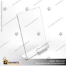 TARJETERO EN PORTA GRAFICA ACRILICO A4 (21*29.7 CMS) FORMATO L VERTICAL 2 MM, foto 2