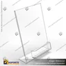 TARJETERO EN PORTA GRAFICA ACRILICO A5 (14.8*21 CMS) FORMATO L VERTICAL 1.5 MM, foto 2
