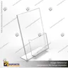 PORTA FOLLETO EN PORTA GRAFICA ACRILICO A5 (14.8*21 CMS) FORMATO L VERTICAL 3 MM, foto 1