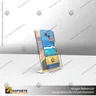 PORTA FOLLETO EN PORTA GRAFICA ACRILICO A5 (14.8*21 CMS) FORMATO L VERTICAL 3 MM, foto 5
