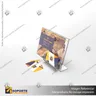 TARJETERO EN PORTA GRAFICA ACRILICO A5 (14.8*21 CMS) FORMATO L HORIZONTAL 1.5 MM, foto 5
